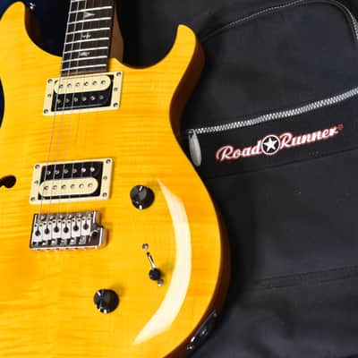 PRS SE Custom 22 Semi-Hollow - Santana Yellow - w/ gig bag image 21