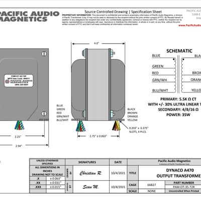 Pacific Transformer Dynaco A470 Output Transformer image 3