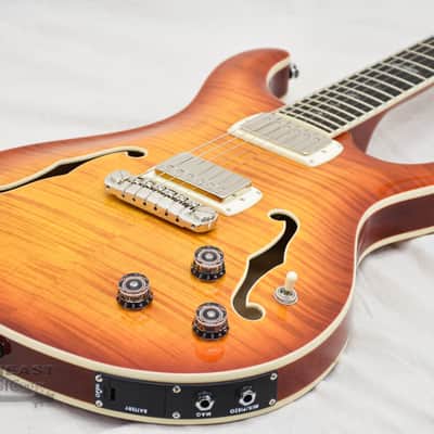 PRS SE HollowBody II Piezo Vintage Sunburst (s/n: 2303) image 8