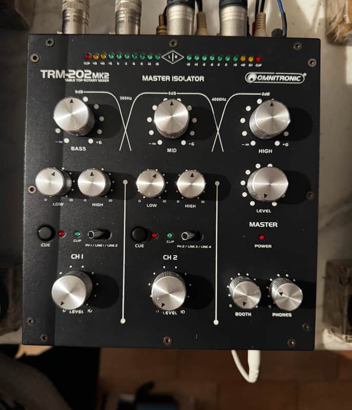 Omnitronic TRM-202 Mkii Mk2 - DJ Rotary Mixer [SERVICED] | Reverb