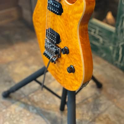 2026 EVH Wolfgang WG SS Electric Guitar Standard Baked Maple Translucent Amber image 6