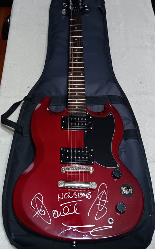 Epiphone SG Special/News Boys Band Autographed - Red image 1