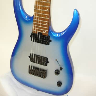 2020 Jackson Pro Series Signature Misha Mansoor Juggernaut HT7 7-String Electric Guitar, Caramelized Maple Fingerboard, Blue Sky Burst image 4