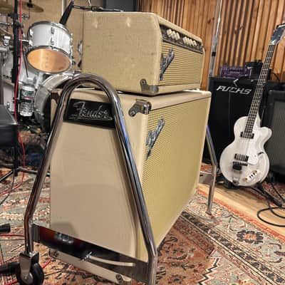 63’ Serviced Fender Bassman 6G6-A/B Brownface 50-Watt Guitar Head & cab Blonde - recapped feb 2024 by Andy Fuchs! image 25