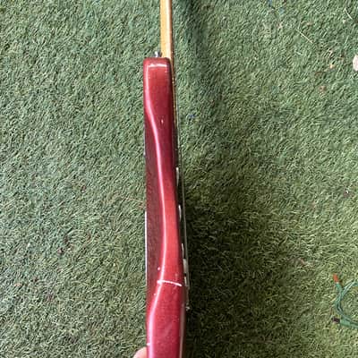 Unbranded Six Flags Strat style - Burgundy Electric Guitar Maroon Custom Stratocaster SSS image 5