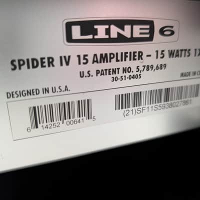 Line 6 Spider IV 15-Watt 1x8" Digital Modeling Guitar Combo Amp image 5