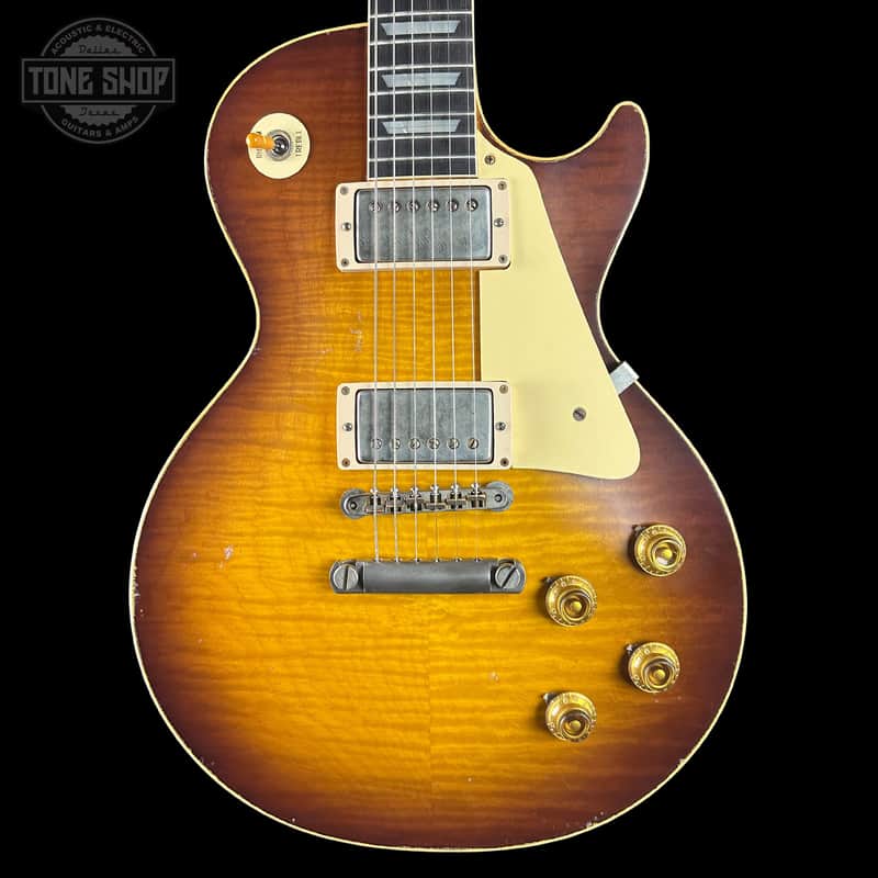 Gibson Custom Dealer Select 1959 Les Paul Brazilian Golden Poppy Light Aged w/case 96065 image 1