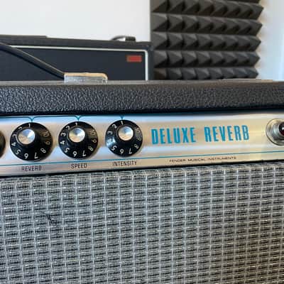 Fender Deluxe Reverb Silverface Vintage Blackfaced orig. Speaker image 3