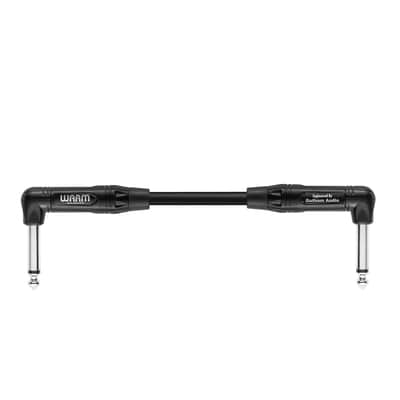 Warm Audio Pro Series 1/4" Dual Right Angle TS Patch Cable - 6"