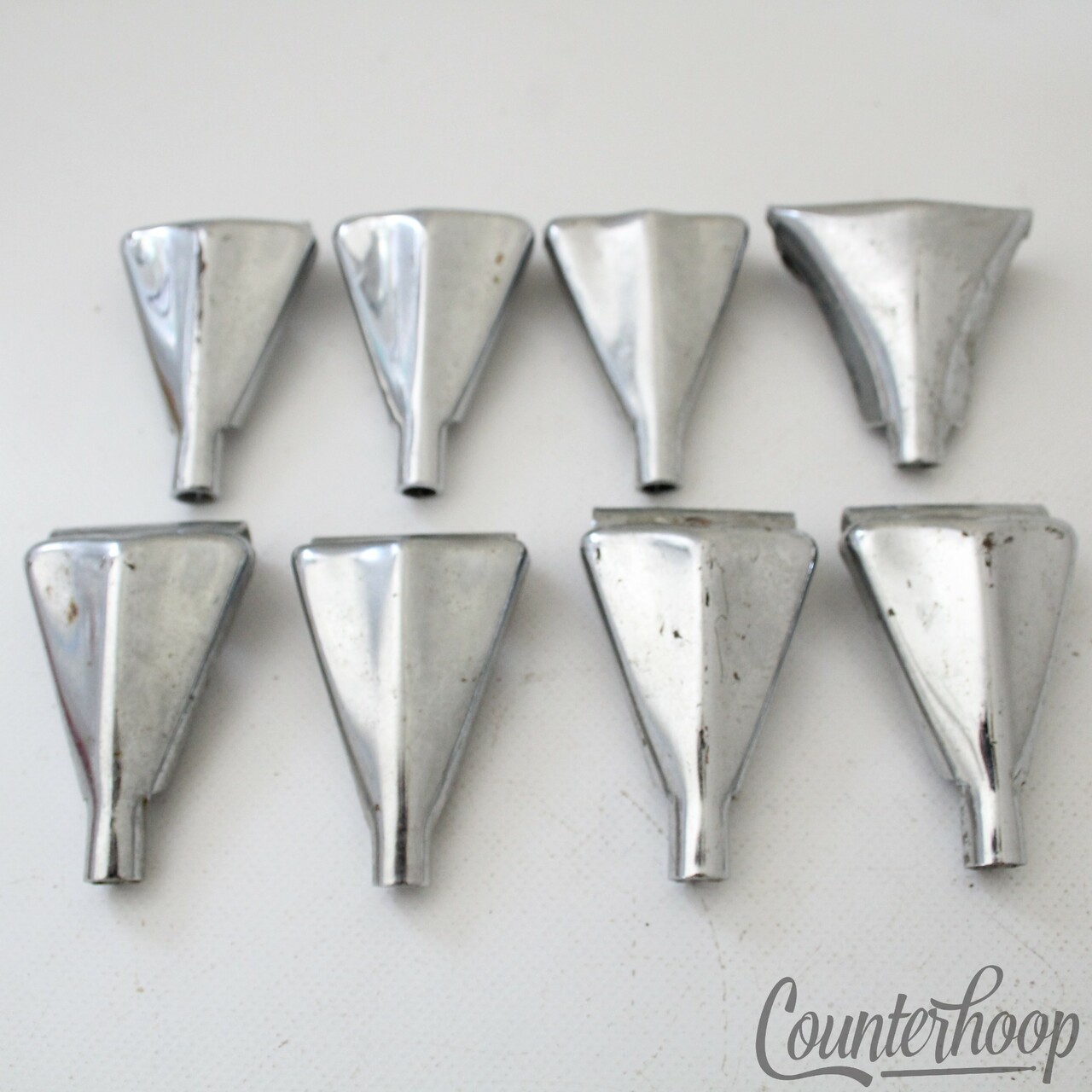 Pearl 8x Bass Drum Tension-Rod-Claws Vintage 70s Chrome Metric Japan — main photograph
