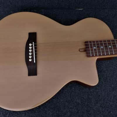 New Johnson JG-50-NA Solid Chambered Body Thin Line Acoustic-Electric Cutaway image 4