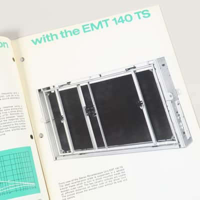EMT 140 TS Reverberation Unit original brochure and technical information about the remote controller 140RK image 3