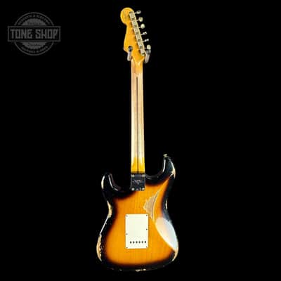 Fender Custom Shop Time Machine '57 Strat Heavy Relic Faded Aged 2 Color Sunburst w/case image 8