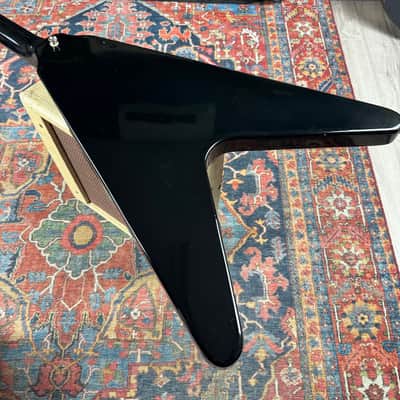*Video" Burny Flying V Model RFV-75 Revival Series Mahogany - 1980's image 12