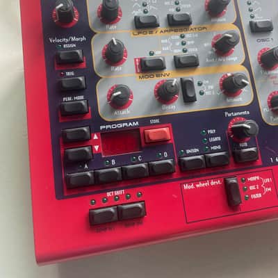 Nord Rack 2 16-Voice Rackmount Virtual Analog Synthesizer 1997 - 2003 - Red image 2