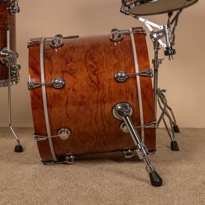 Natal Natural Bubinga Bop Drum Set 14x18 8x12 14x14 and 5x13 image 11