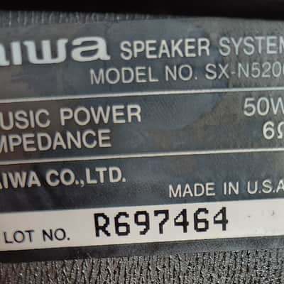 Aiwa Aiwa SX-N5200 is a vintage 3-way bass-reflex bookshelf speakers 90s  - Black image 7