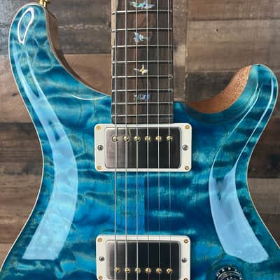PRS Wood Library DGT, David Grissom Signature, Electric Guitar, Quilt 10 Top, Aquableaux Finish, PRS Paisley Case, 559 image 14