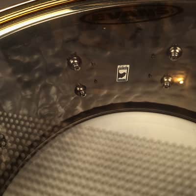 Mapex Black Panther Hammered Brass BPBR465H 14x6.5 Snare Drum | Original Owner image 14