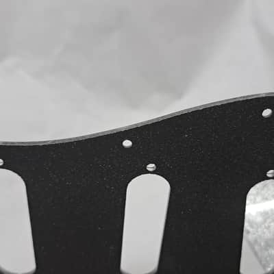 Platinum Silver Sparkle Glitter SSS pickguard + trem cover set Fits Fender Strat Stratocaster image 8
