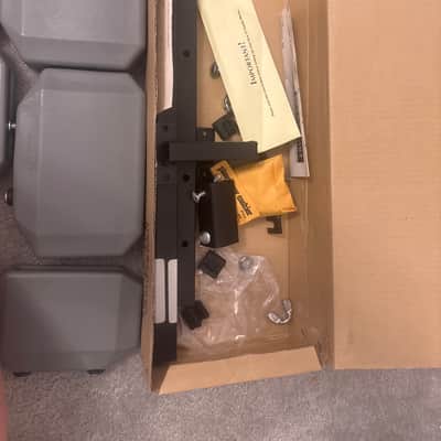 Latin Percussion LP1210 Granite Block 5pc Set with Mount 2010s - Grey image 4
