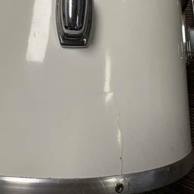 Ludwig Combo 12"x8" Concert Tom - White Cortex Wrap (1978-1980) image 3