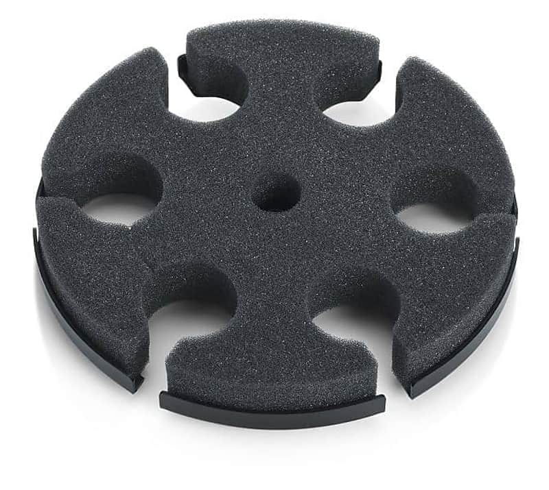 New Old Stock Gator GFW-MIC-6TRAY Tray for 6 Microphones 2020s - Black image 1