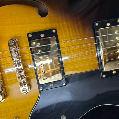 Epiphone DOT Deluxe 2006 Upgraded - Flame Maple Top Vintage Sunburst image 8
