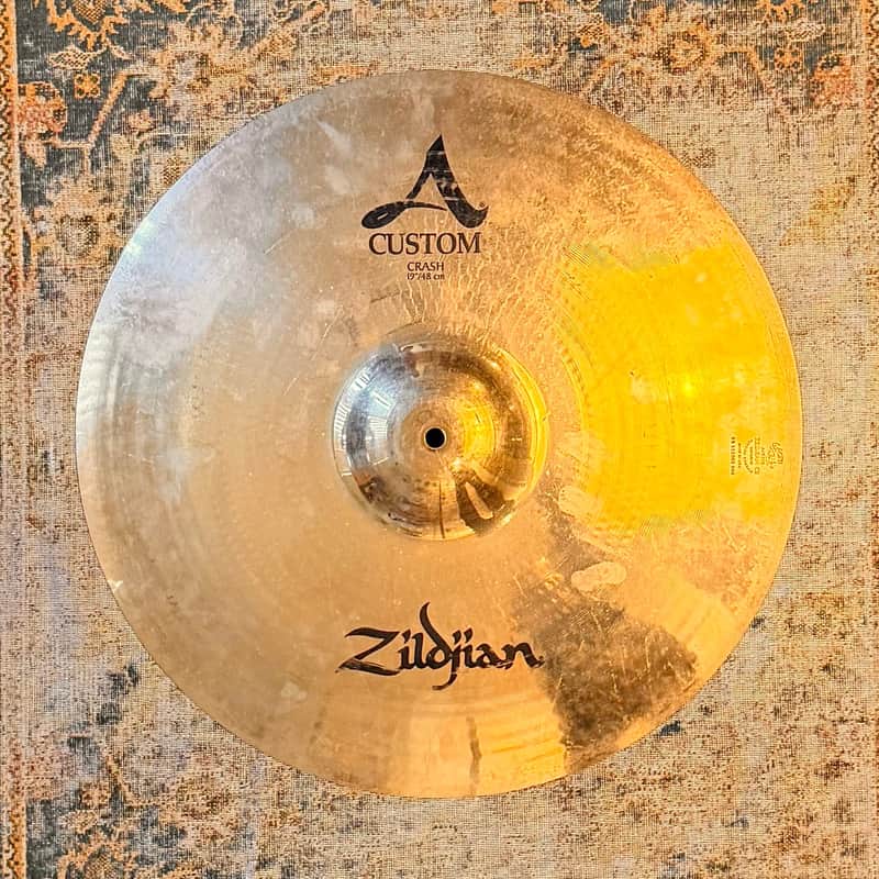 Zildjian A Custom 19” Crash Paperthin! Fantastic DARK SHIMMER! Only 1378 g WHY PAY $434? image 1