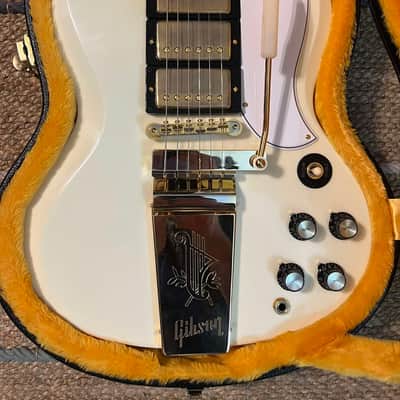 Gibson Custom Shop '63 Les Paul SG Custom Reissue w/ Maestro Vibrola Classic White VOS image 12