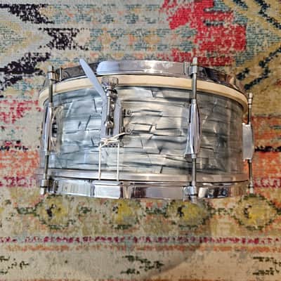 Gretsch Round Badge 14x5.5" Dixieland 6-ply Snare - Midnight Blue Pearl image 4