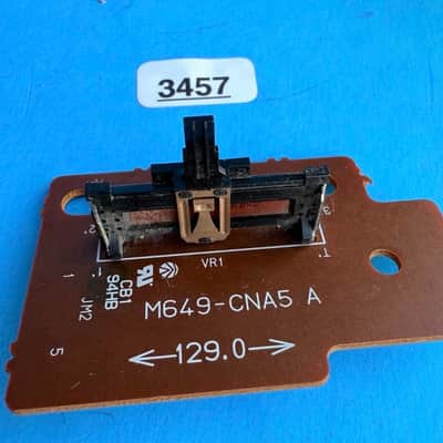 CASIO LK-92TV Lighting Keyboard Part: Main Volume Slider Board PCB M649-CNA5 image 5