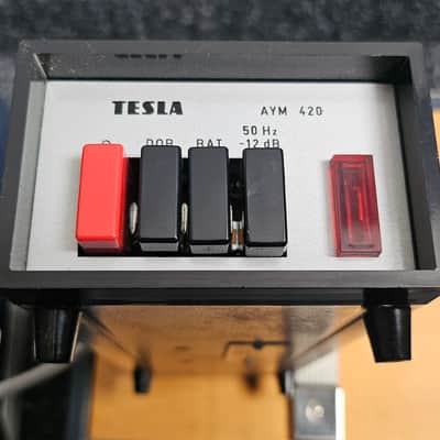 Vintage Tesla AMC420+power supply +2 capsules+all cabels and box image 10