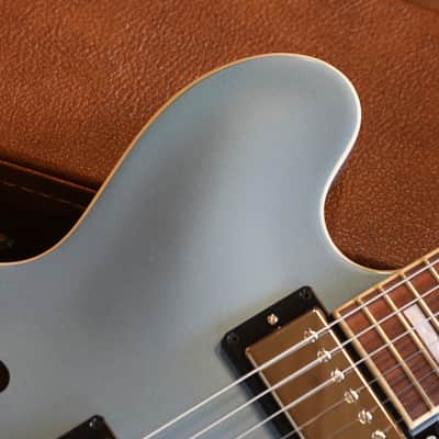 Unplayed! 2024 Gibson ES-335 Block Semi-Hollow Electric Guitar Pelham Blue image 3