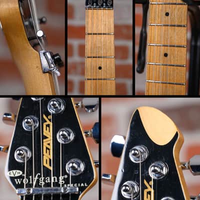 Peavey EVH Wolfgang Special Quilted Maple Top Amber 1999 w/OHSC image 11