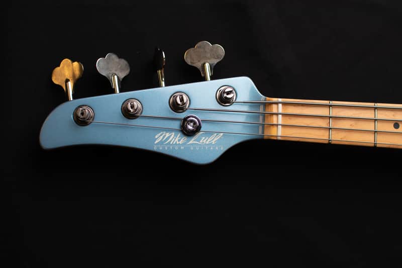 Mike Lull MV4 Left handed Bass 2009 Lake Placid Blue image 1