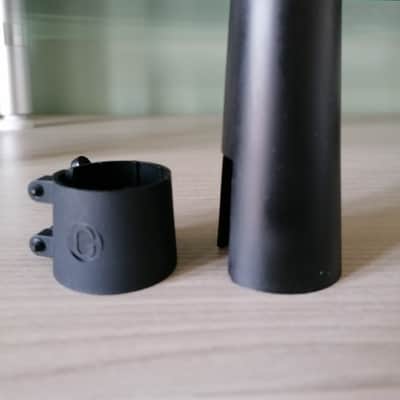 Rare Selmer USA Antony Gigliotti ligature and cap for hard rubber tenor sax mouthpiece. image 5