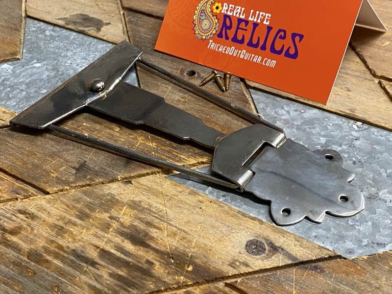 Real Life Relics Aged Nickel Archtop Deluxe Tailpiece    [BB6] image 1