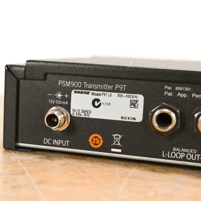 Shure PSM 900 Wireless IEM System L6 Band: 656-692 MHz (NO POWER SUPPLY) CG011VE image 9