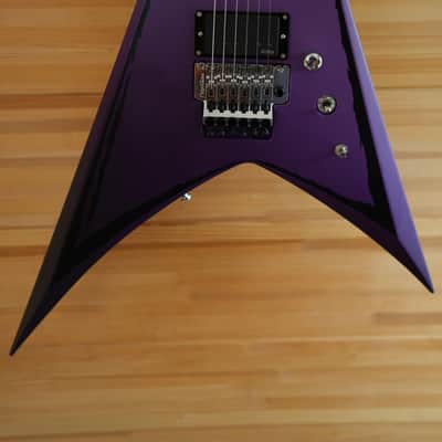 ESP Alexi Laiho Signature Ripped 2021 - Present - Purple Fade Satin with Pinstripes image 6