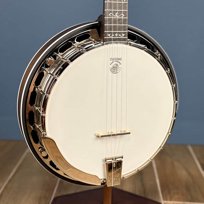 Custom Deering Rustic Wreath 5 String Banjo with Speed Finish Neck image 1
