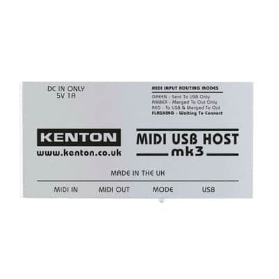 Kenton MIDI USB Host mk3 Bidirectional USB Host to MIDI Converter image 9