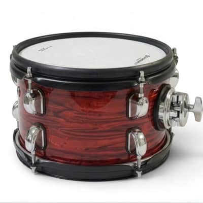 Dolby 8” Electronic RED WOOD TOM w 3 Triggers for Roland Alesis Drum image 2