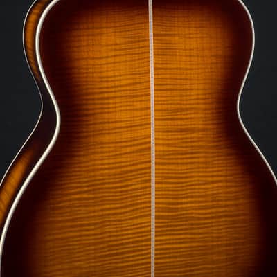 Martin M 0000 Custom Flamed Maple and High Altitude Swiss Spruce Full Ambertone Burst NEW - Ambertone Burst image 19