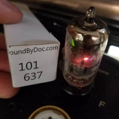 Amperex 6922 tNOS AT1000 TESTED Balanced! PI Vacuum Tube PQ Premium Quality USA Gold Pins E88CC dual triode 1960-1966 image 4