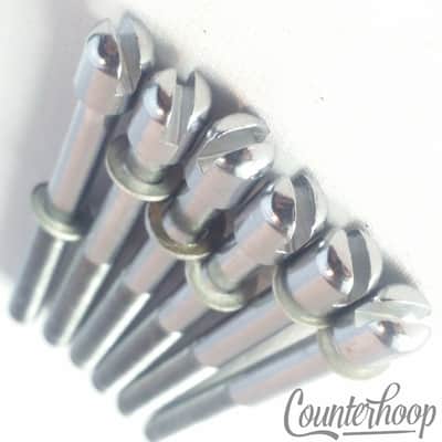 Ajax 6x 2 9/16" Slotted Tension T-Rods 60s UK Tensioner Snare/Tom Drum Vintage image 2