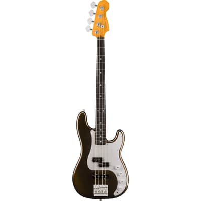 Fender American Ultra II Precision Bass, Ebony Fingerboard, Texas Tea image 1