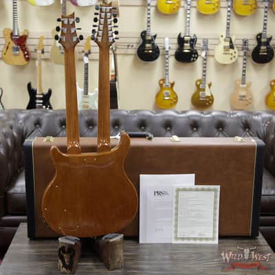 2019 PRS Private Stock #7827 Doubleneck McCarty 594 Semi-Hollow Piezo Brazilian Rosewood Board Salmon image 13