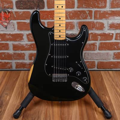 Fender Stratocaster Hardtail Black 1979 w/Hard Shell Case image 1