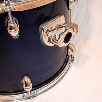 TAYE RACK TOMS PAIR - NAVY BLUE LACQUER - FREE SHIP TO C-USA! image 5